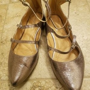 Lane Bryant Metallic Pointed Shoes